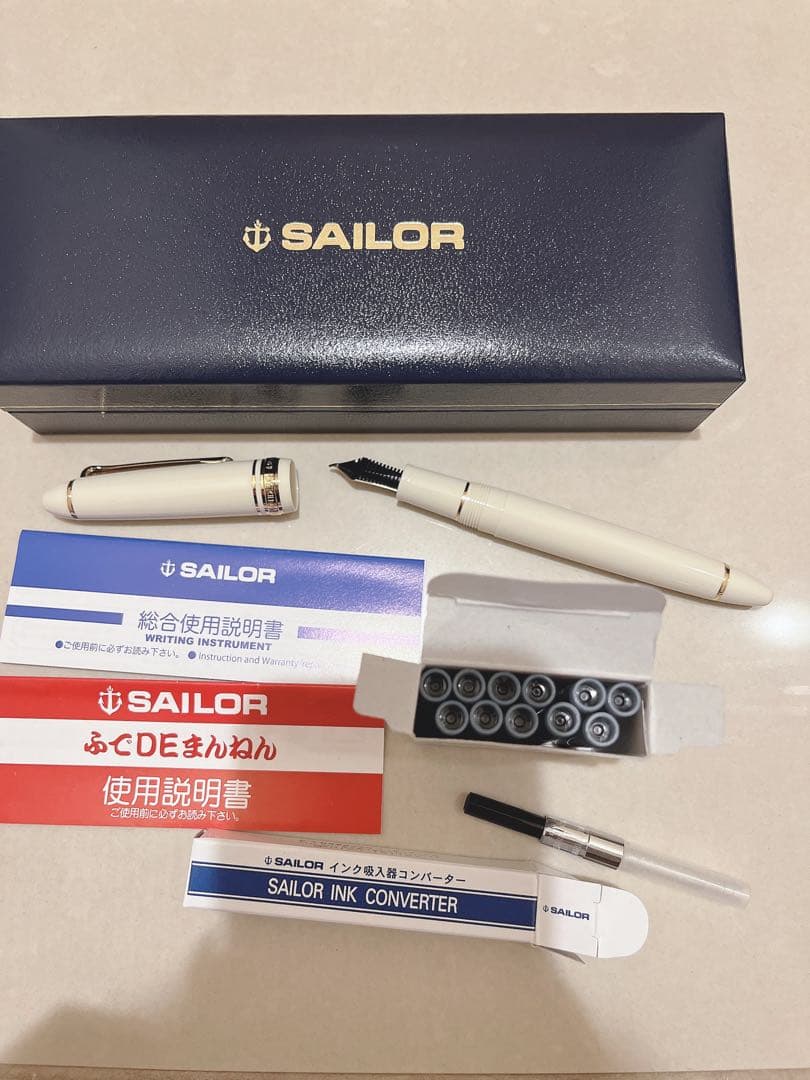 Sailor セーラー 万年筆 長刀ふでdeまんねん　14K