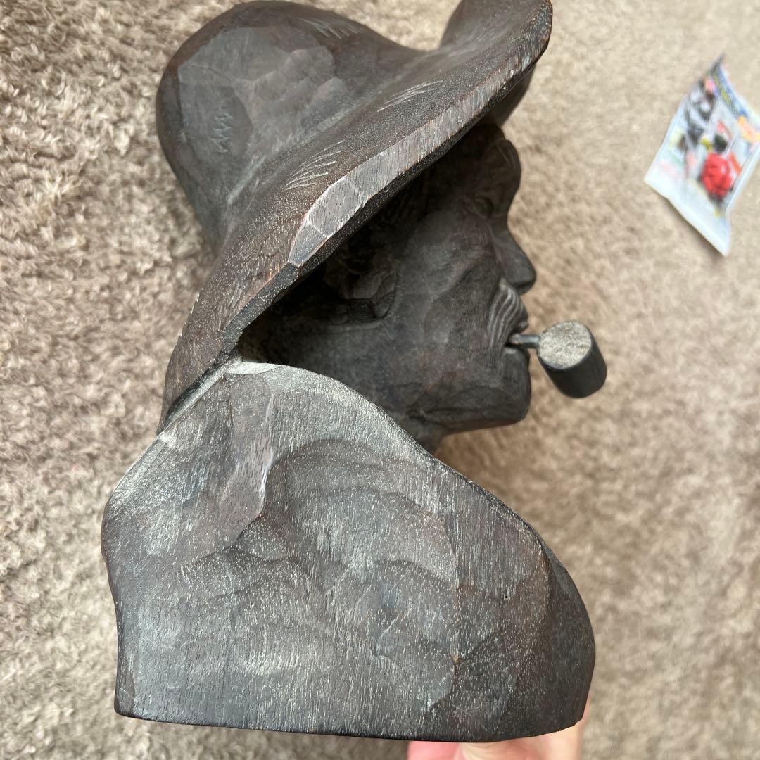 木造彫刻　ブラジル現地購入　全長約40cm