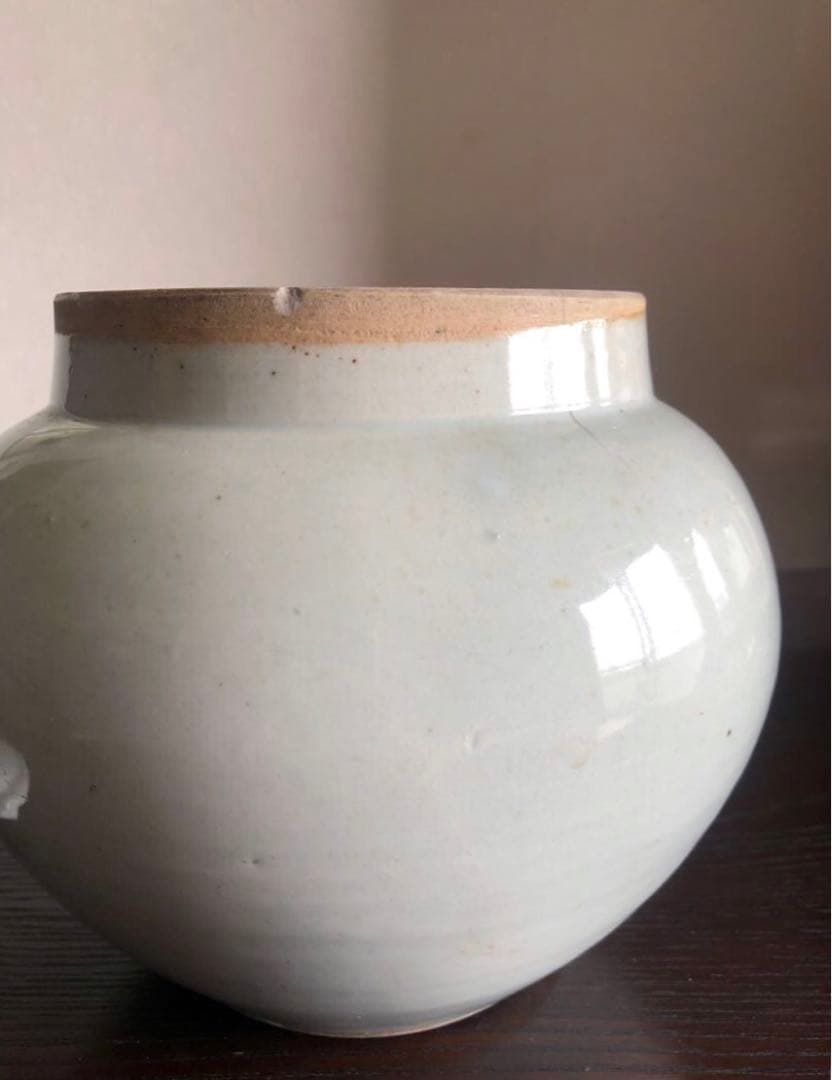 時代 古伊万里 白磁壷 蓋物 アンティーク 骨董 古道具 古民藝