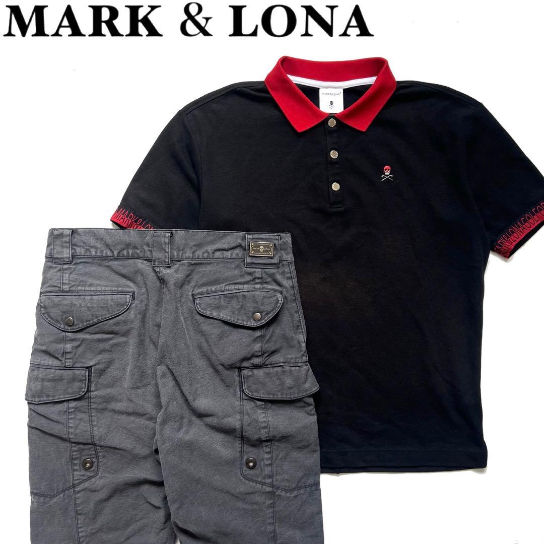 MARK&LONA マークアンドロナ　セットアップ　ポロシャツ　カーゴパンツ　M
