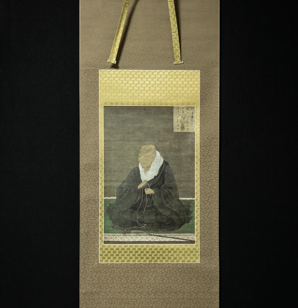 掛軸-1614　重要文化財　熊皮御影　親鸞聖人影像　印刷工芸作品　奈良国立博物館