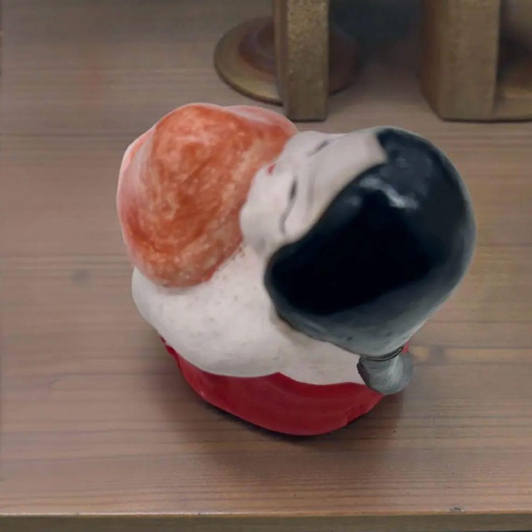 【古玩】昭和初期 郷土玩具 名古屋土人形 松茸おかめ 春画人形　民藝　子孫繁栄