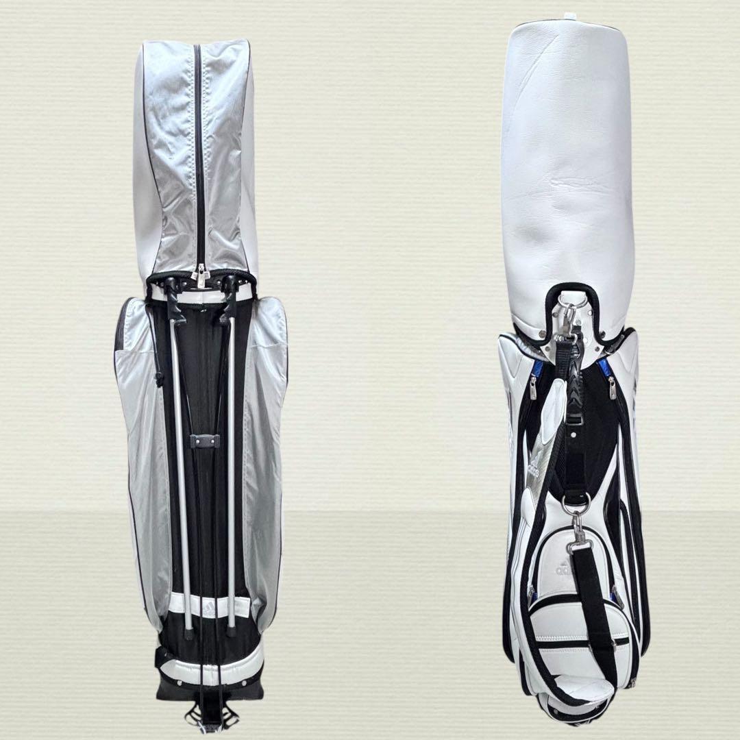 ✨極美品✨ adidas キャディバッグ スタンドバッグ ホワイト 9型