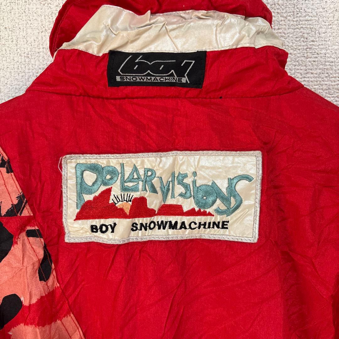 machine スキーウェア つなぎ 90s 総柄 派手 レトロ S〜M