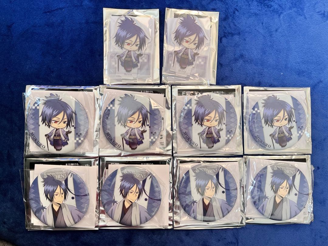 【新品】くらっくじ REBORN！六道骸 アクリルスタンド 缶バッジ バラ売り可