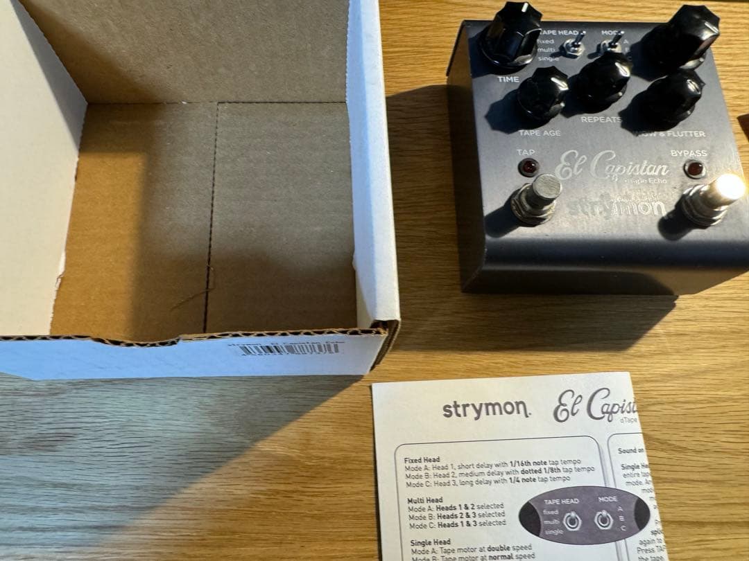 Strymon el capistan テープエコー