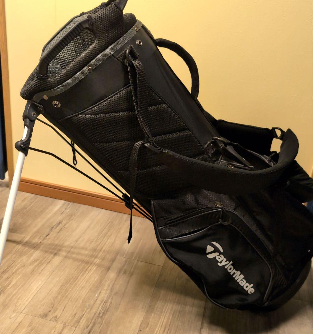人気のブラック☆TaylorMade☆軽量スタンドキャディバッグ☆9.5型☆中古