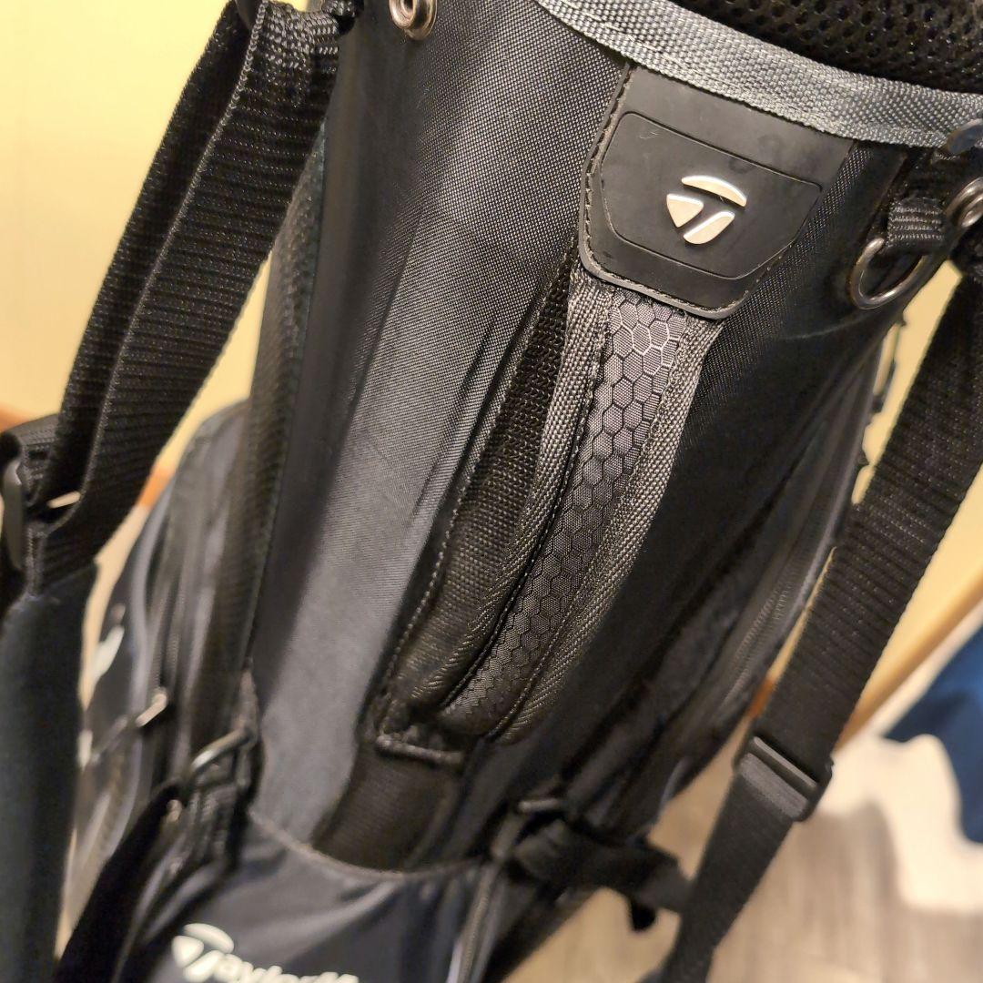 人気のブラック☆TaylorMade☆軽量スタンドキャディバッグ☆9.5型☆中古