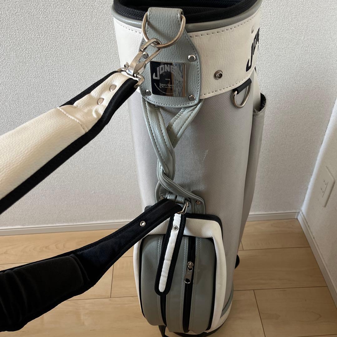 JONES ゴルフバッグ・キャディバッグ ホワイト/グレー