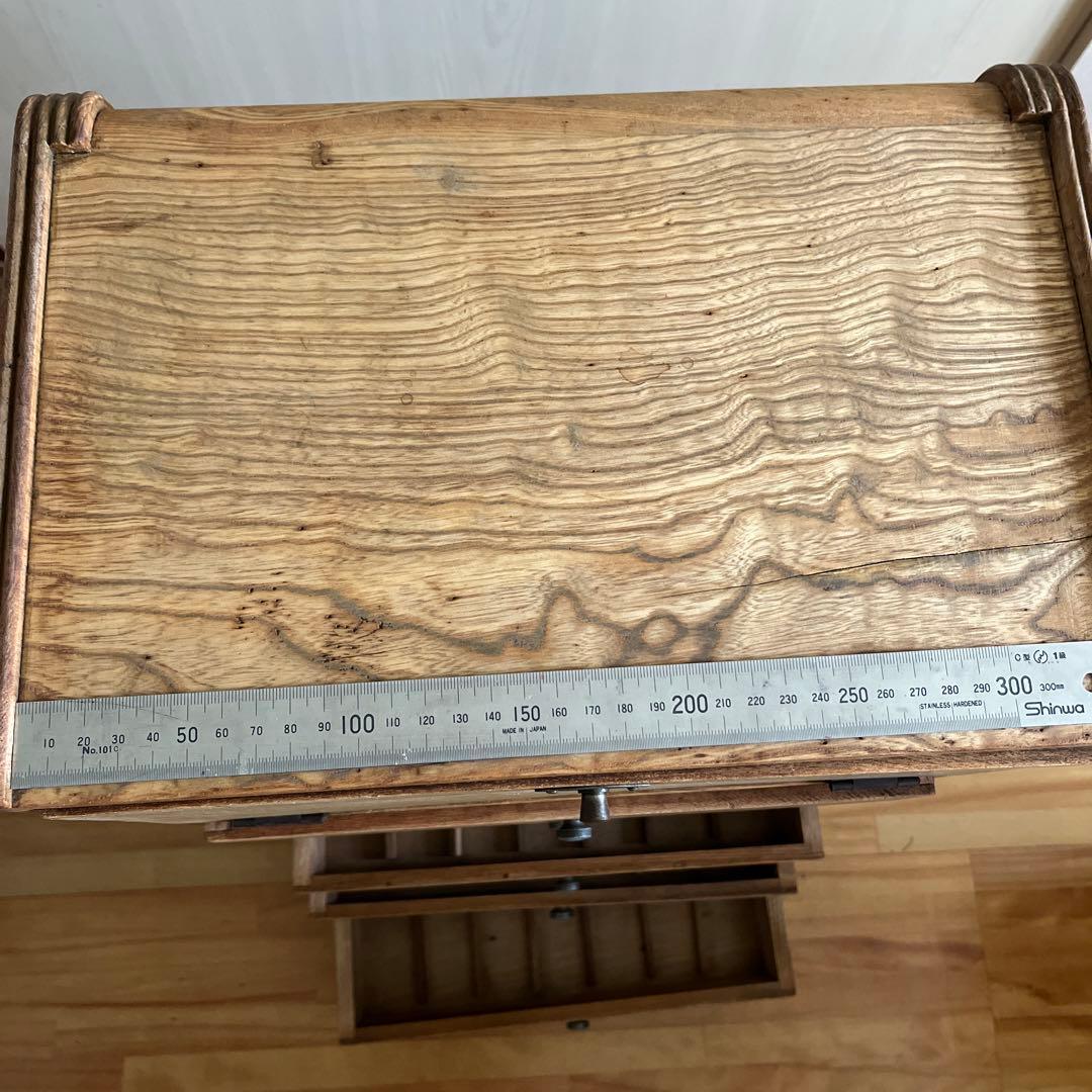 藥箪笥 文具 収納 ショーケース ガラス扉 引き出し 古美術 古道具 レトロ