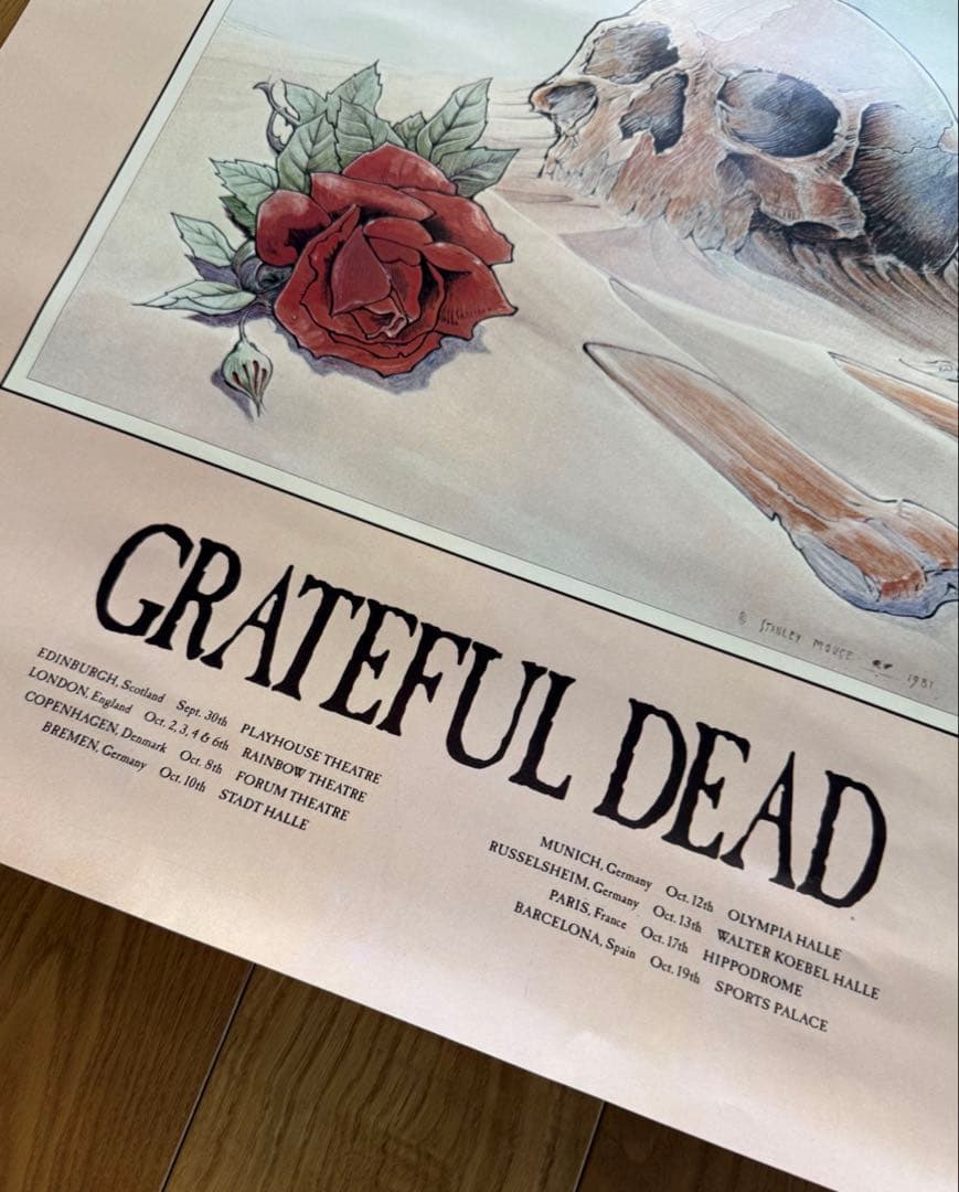 コレクション Grateful Dead 1981 European Tour Poster