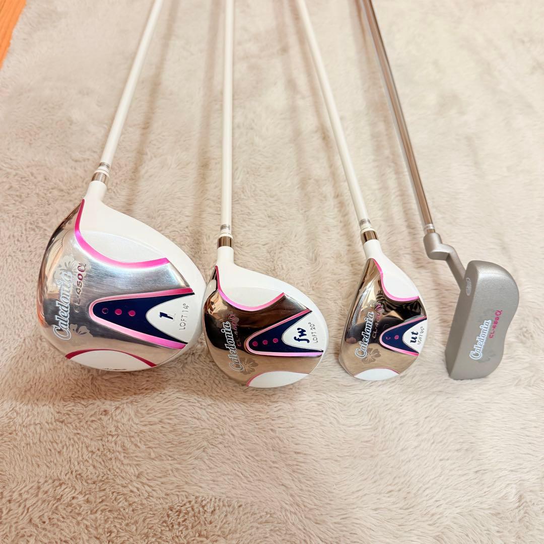 カレドニア レディースゴルフクラブセット CL-460α バッグ付き 7本