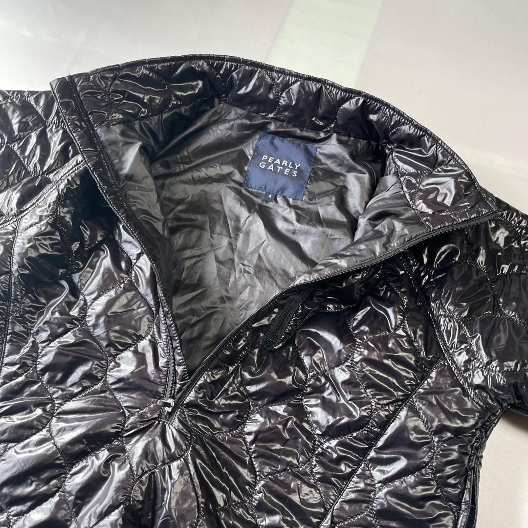 未使用級　パーリーゲイツ　中綿　ハーフジップ　刺繍ロゴ　ジャケット　キルティング