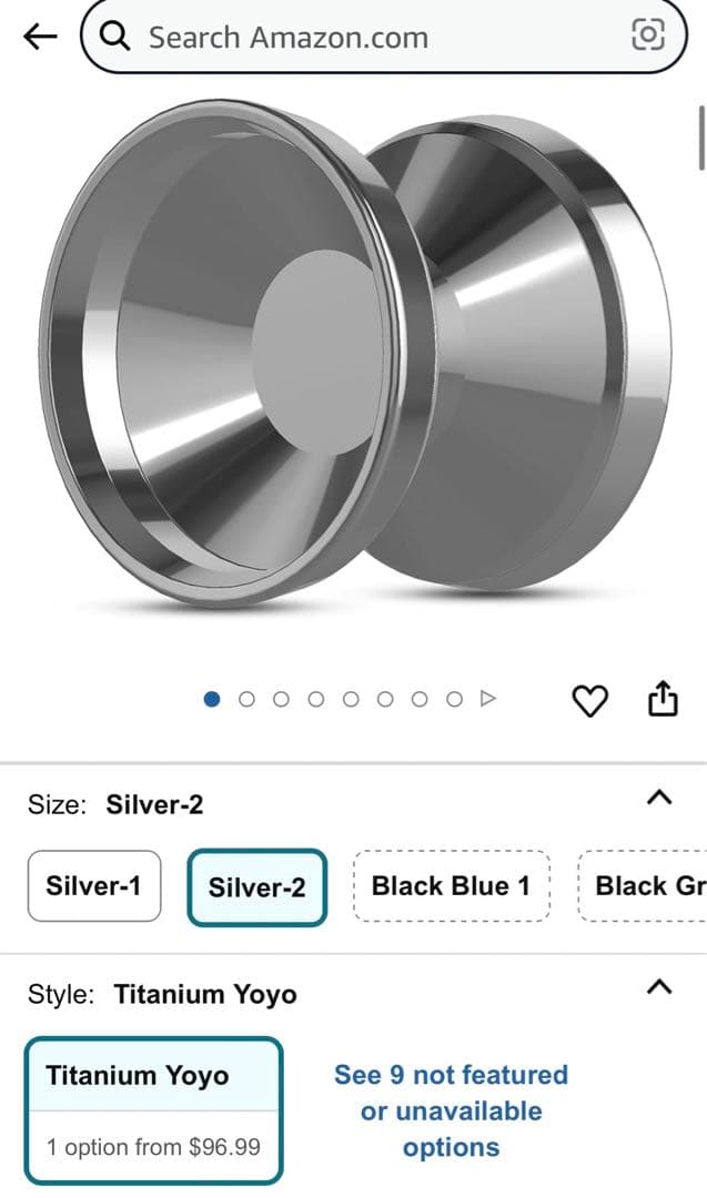 Watieoboo yoyo チタン　ヨーヨー