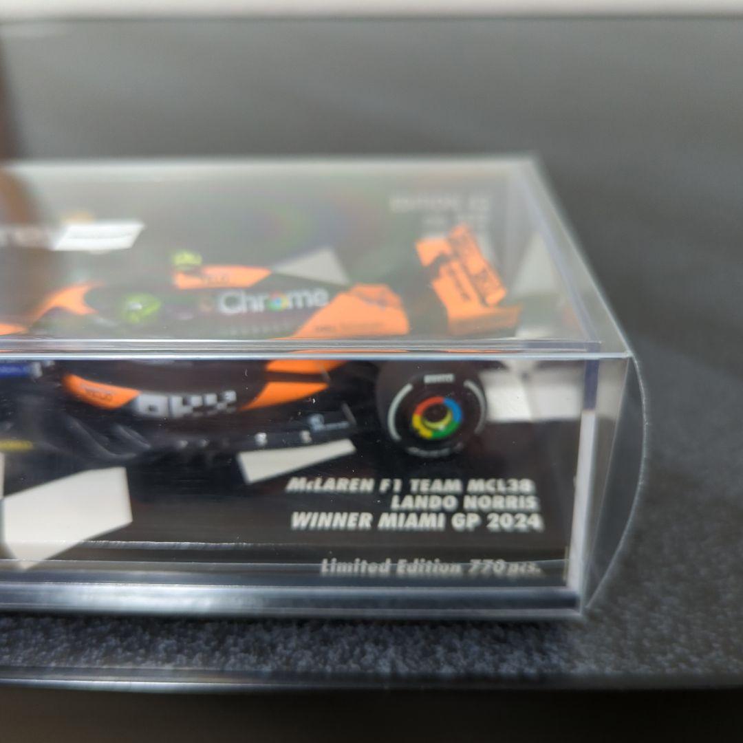 ミニチャンプス1/43　2024年ランドノリス　マイアミグランプリ初優勝