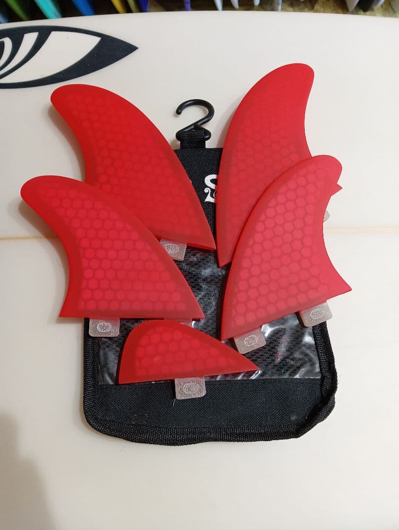 ボンソル　5フィン　セット　von sol サーフボード　fcsフィン