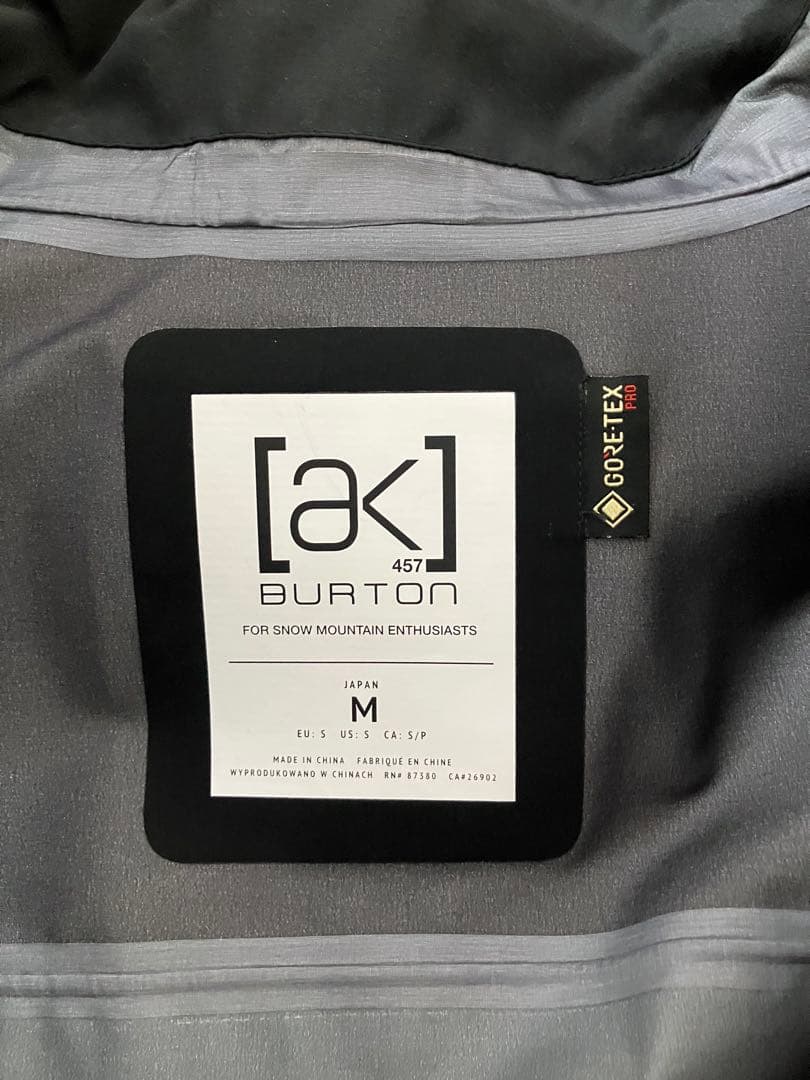 スノーボード Burton ak457 GORE-TEX Pro Guide Jacket