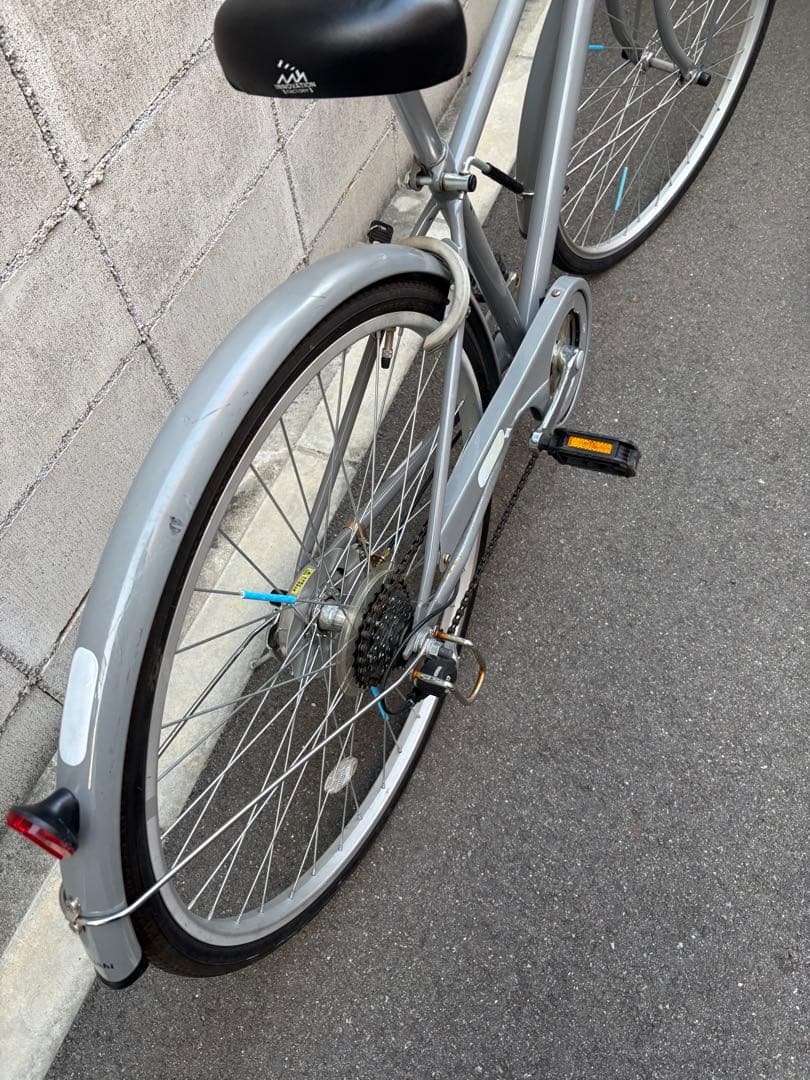 シティサイクル　26インチ　グレー