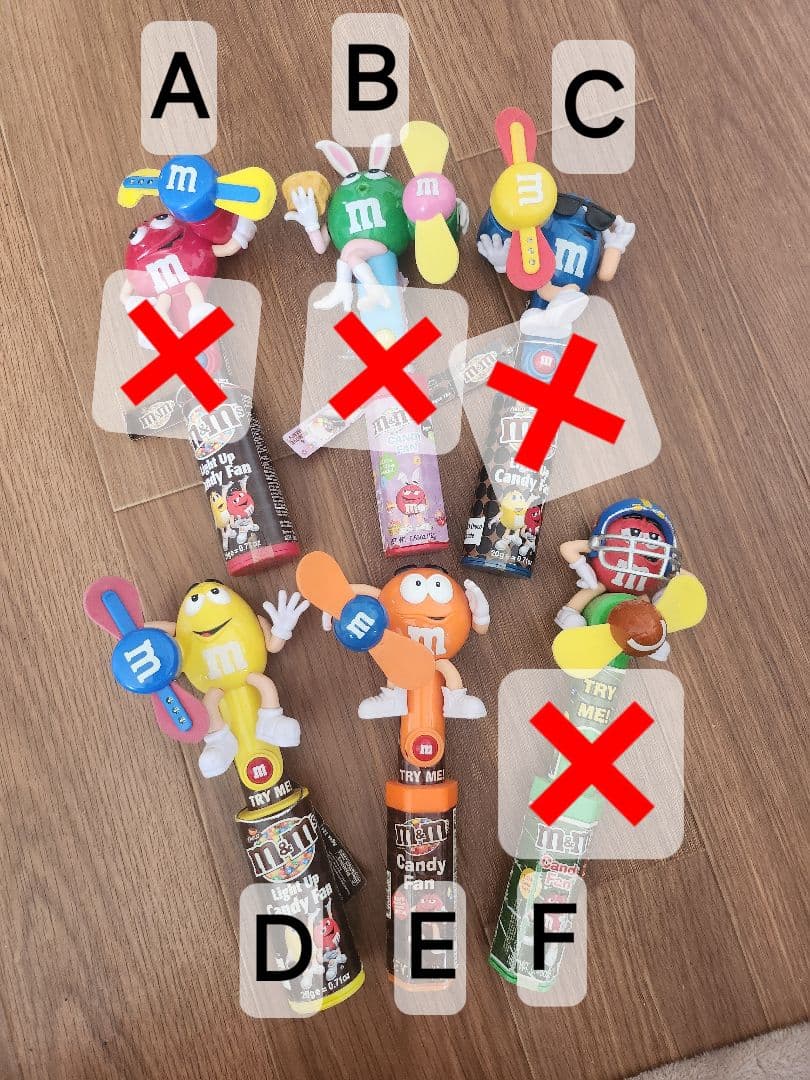 M&M's バイクとサイドカー フィギュア