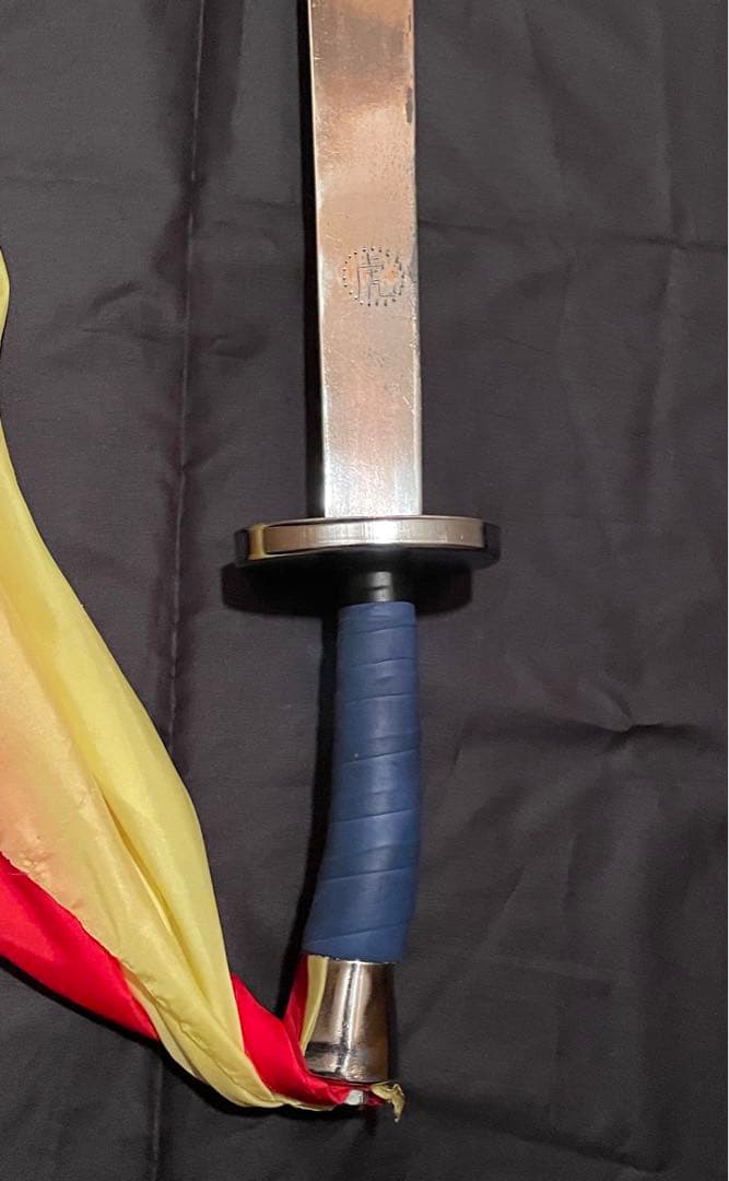 中国武術 競技用響刀 鞘無 軟鉄製 音鳴 カンフー 少林寺 長拳用 刀身約71㎝