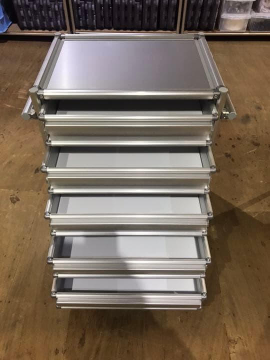 ツールワゴン【ツールキャビネット】高級アルミ製