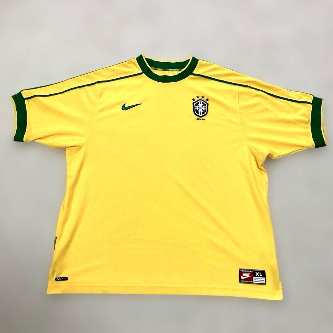 【美品】NIKE ブラジル代表 フランスW杯98 復刻 ユニフォーム