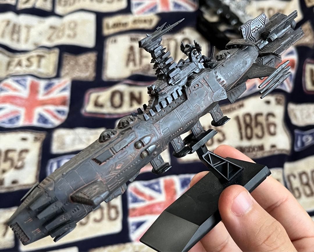 期間限定値下げ宇宙戦艦ヤマト2202 メカコレカラクルム級戦闘艦 完成品汚し