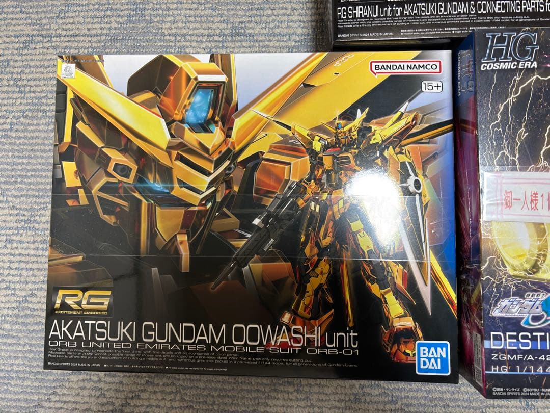 未開封 RGアカツキ シラヌイパック デスティニー ガンダム ゼウスシルエット