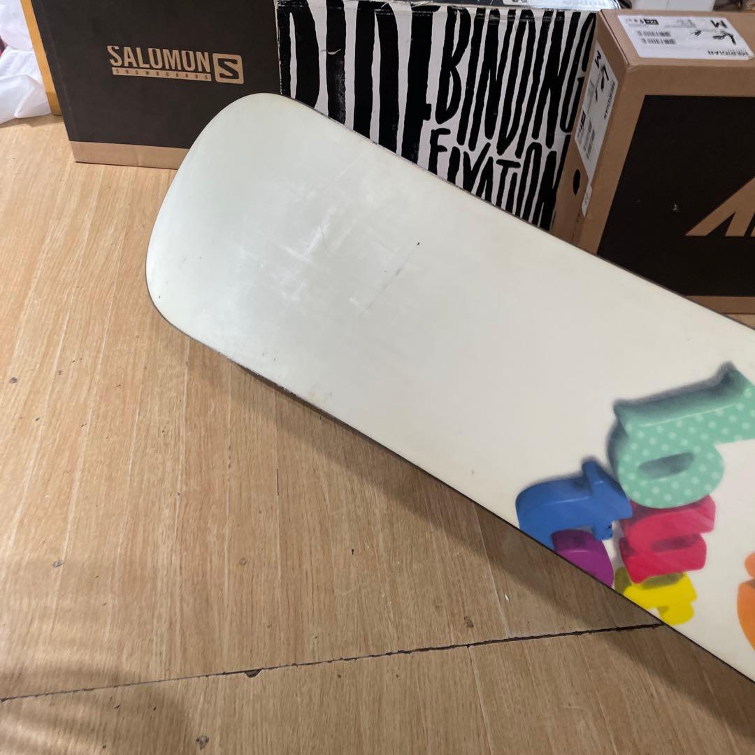 BURTON×FLOW　バートン　フラックスバインディング付　スノーボードセット