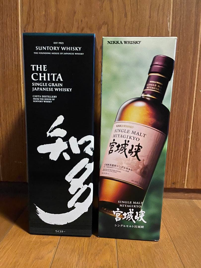 サントリー　ウイスキー　知多　ニッカウヰスキー宮城峡　 各700ml