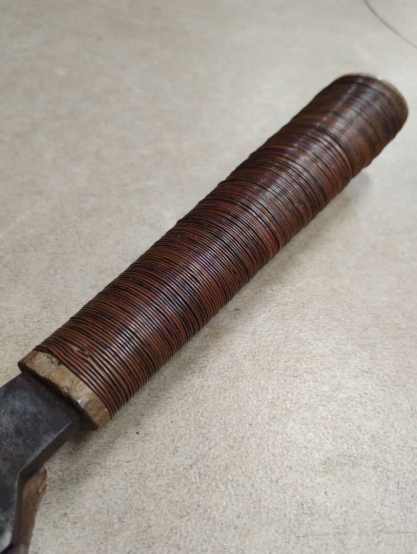 台湾美術 高砂族 民族蛮刀 96cm 木彫鞘 蕃刀 民族鉈 台湾先住民族