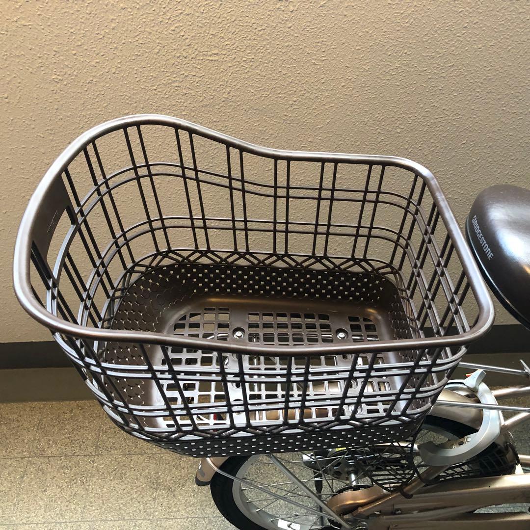 【直接お渡し】ブリヂストン アルミーユミニ AU00 リアバスケット付き【美品】