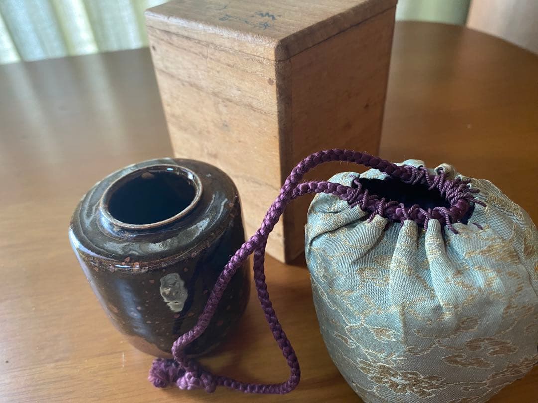 嘉祥窯 森岡嘉祥作 京焼 茶入れ