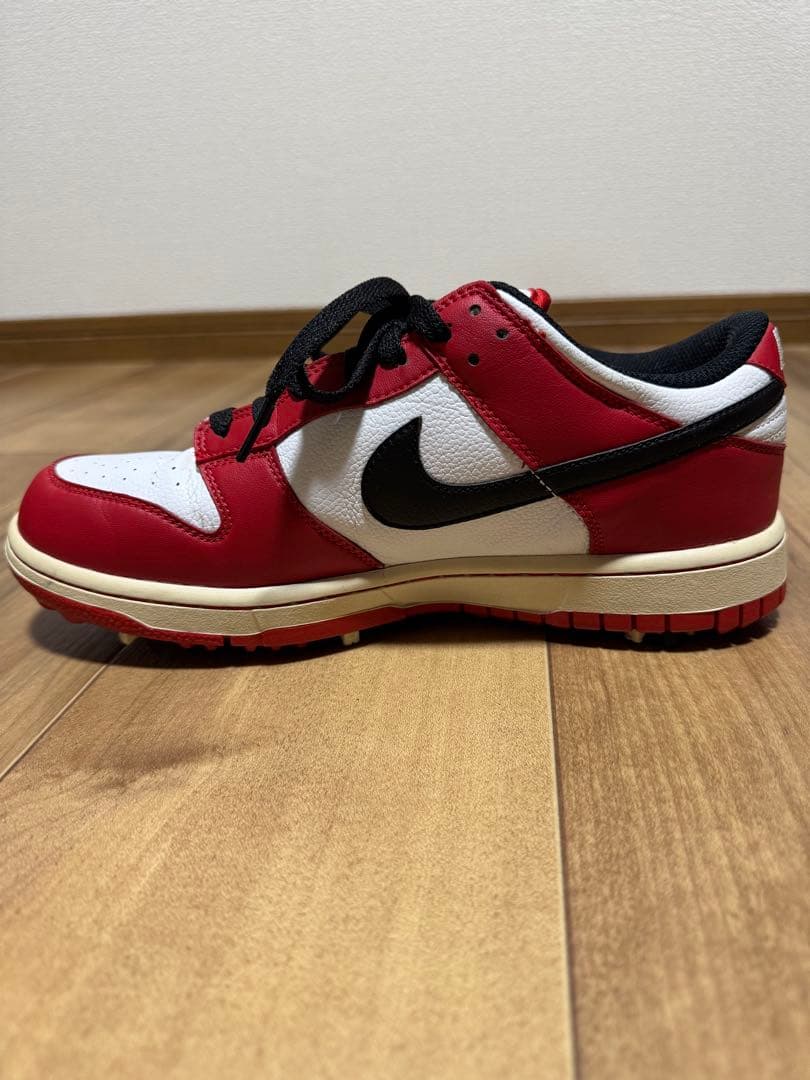 や*】様 【美品】Nike ダンク ゴルフシューズ レッド/ホワイト/ブラック