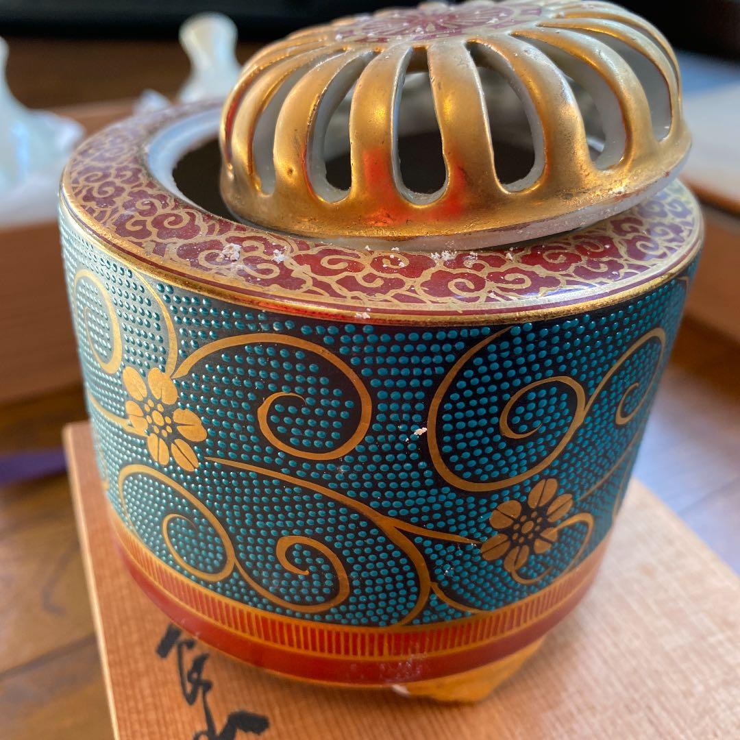 九谷　良山作　香炉