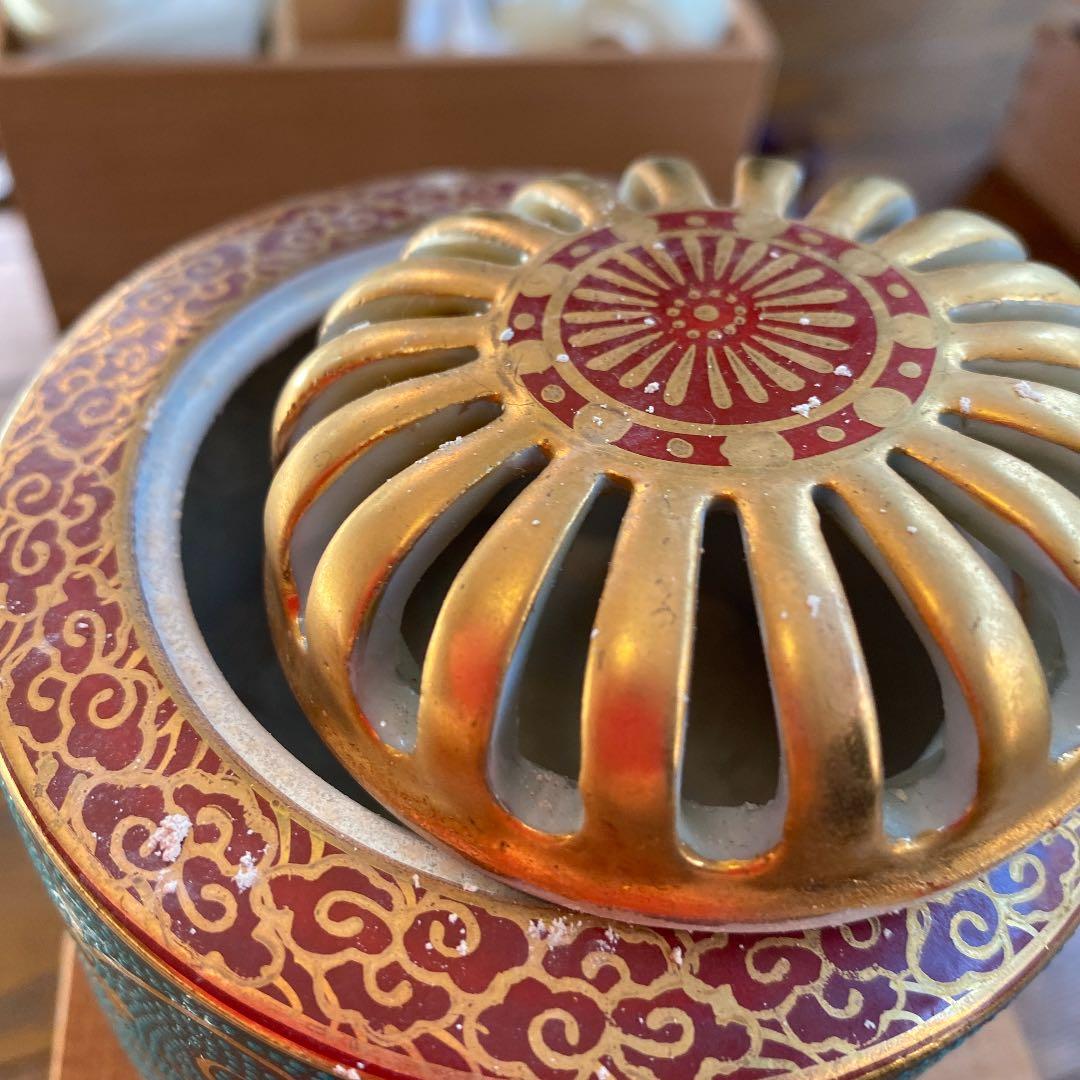 九谷　良山作　香炉