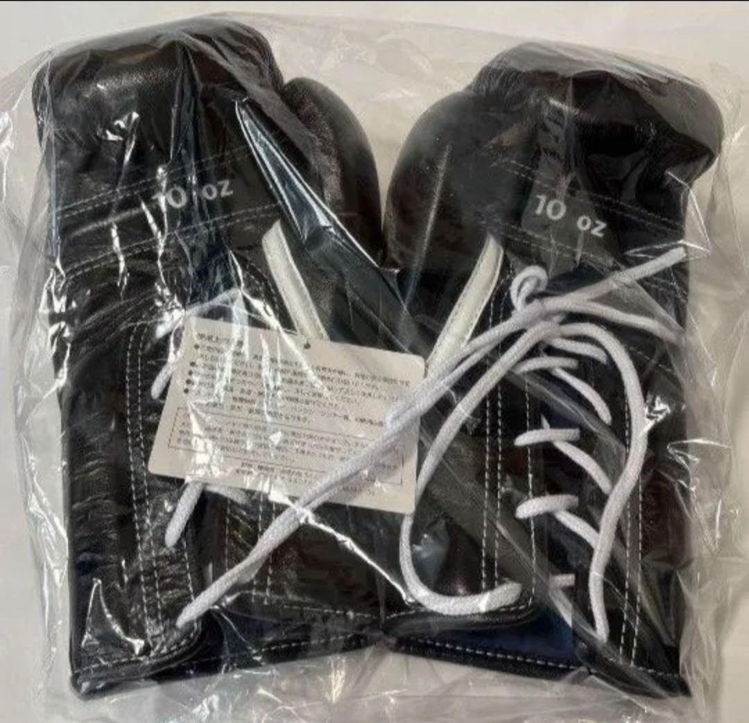 Winningウイニング ボクシンググローブ10oz紐式 黒 MS-300