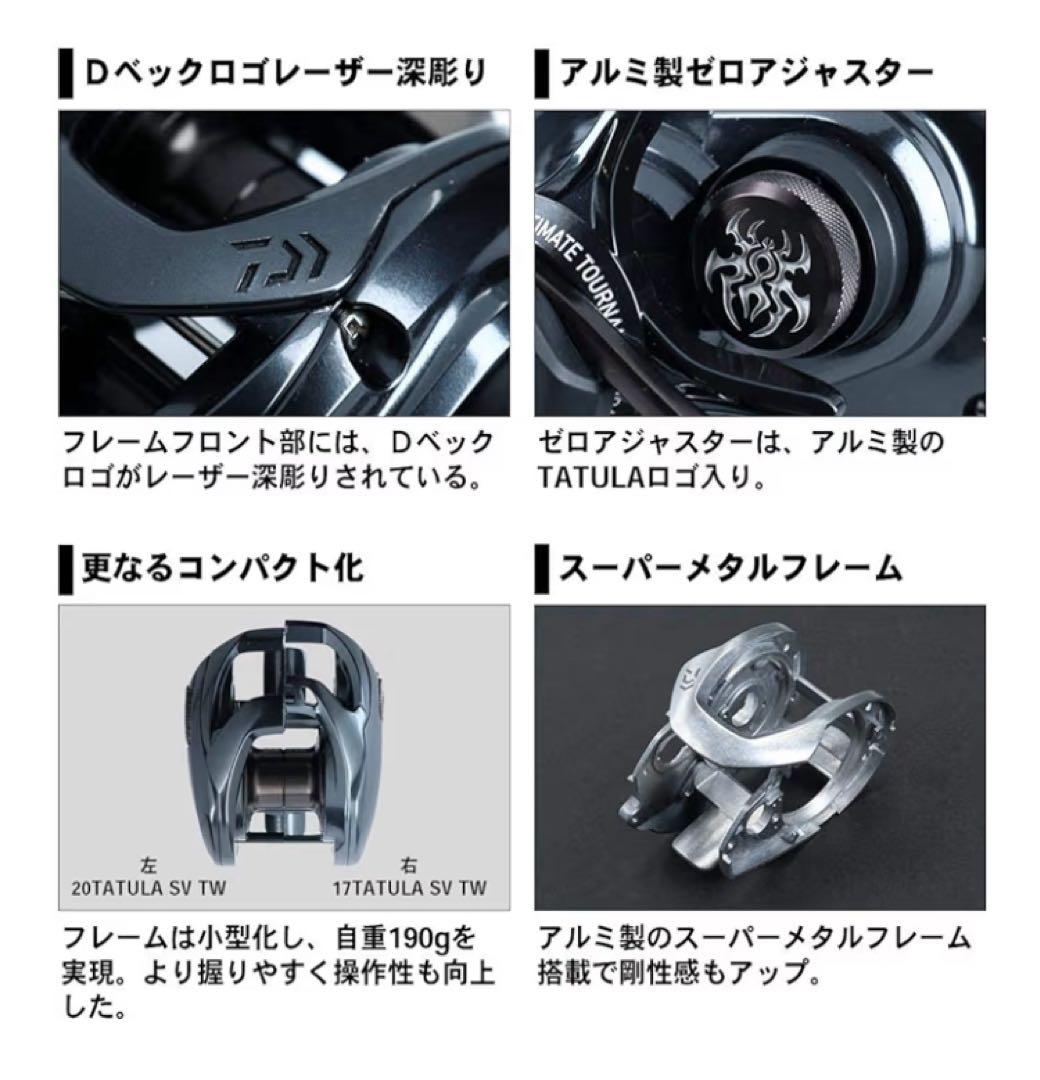 DAIWA TATULA SV TW ベイトリール