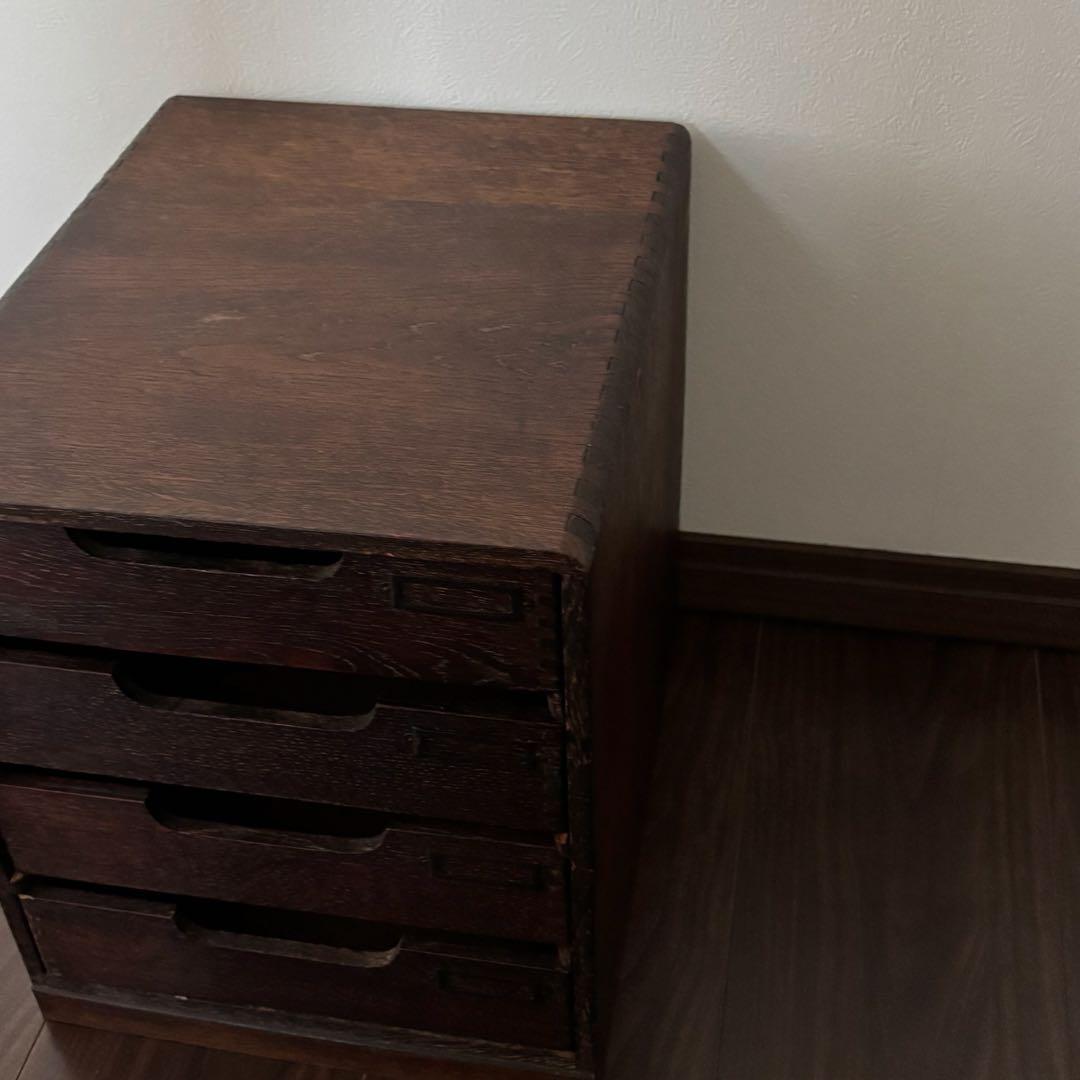 ◻️古道具 ◻️珍しい♡両引き出し四段棚