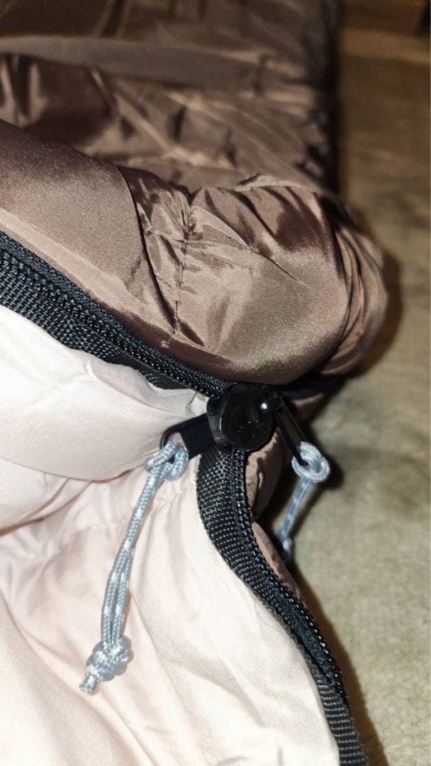 Bears Rock-30度　封筒型ワイド寝袋チョコブラウン　暖かフリースセット