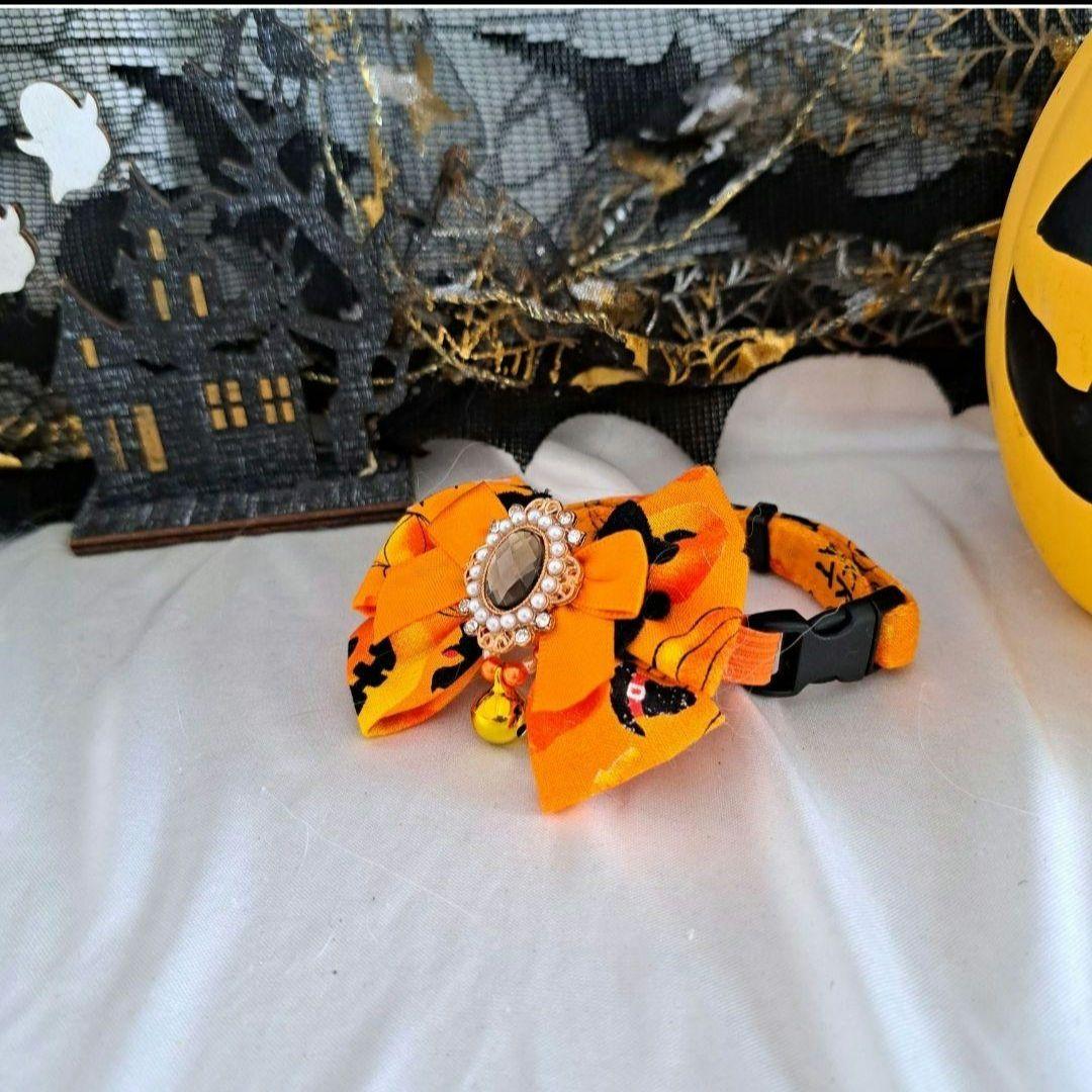 プッチ、ハロウィン、ジャックオーランタン柄、わんちゃん猫ちゃん用スタイ