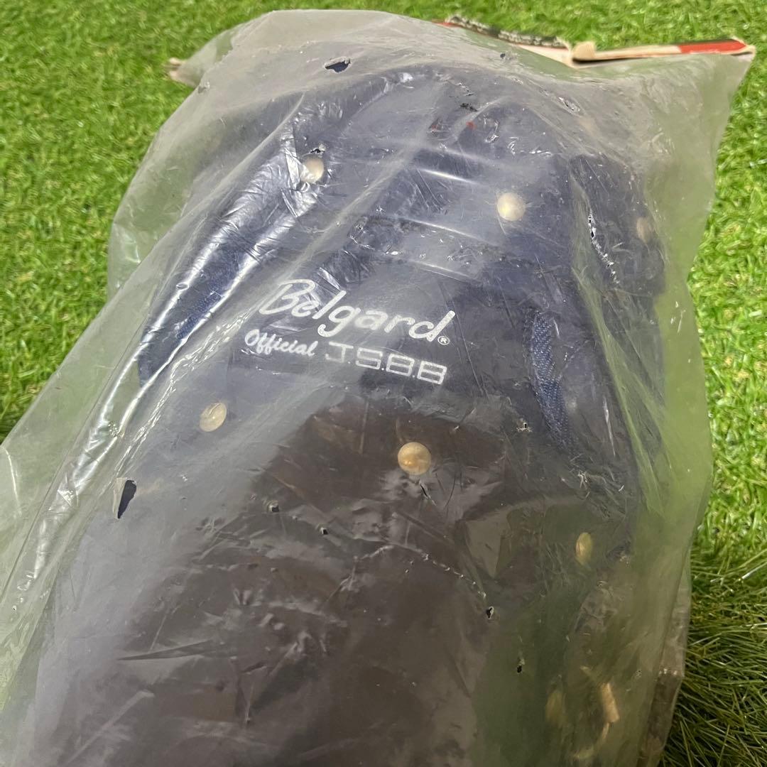 新品未使用 ベルガード キャッチャー用 JSBB レガース ネイビー L-150