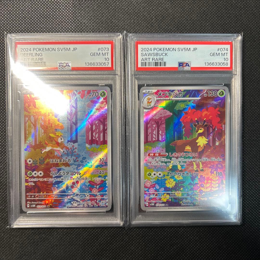 シキジカ　メブキジカ　AR PSA10 連番