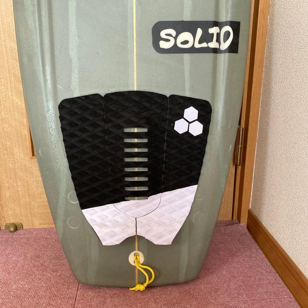 SOLID ショートボード 5'2”グレー