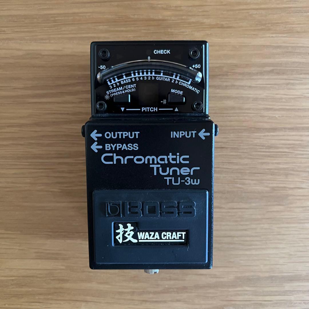 BOSS TU-3w MADE IN JAPAN 銀ネジ ペダルチューナー