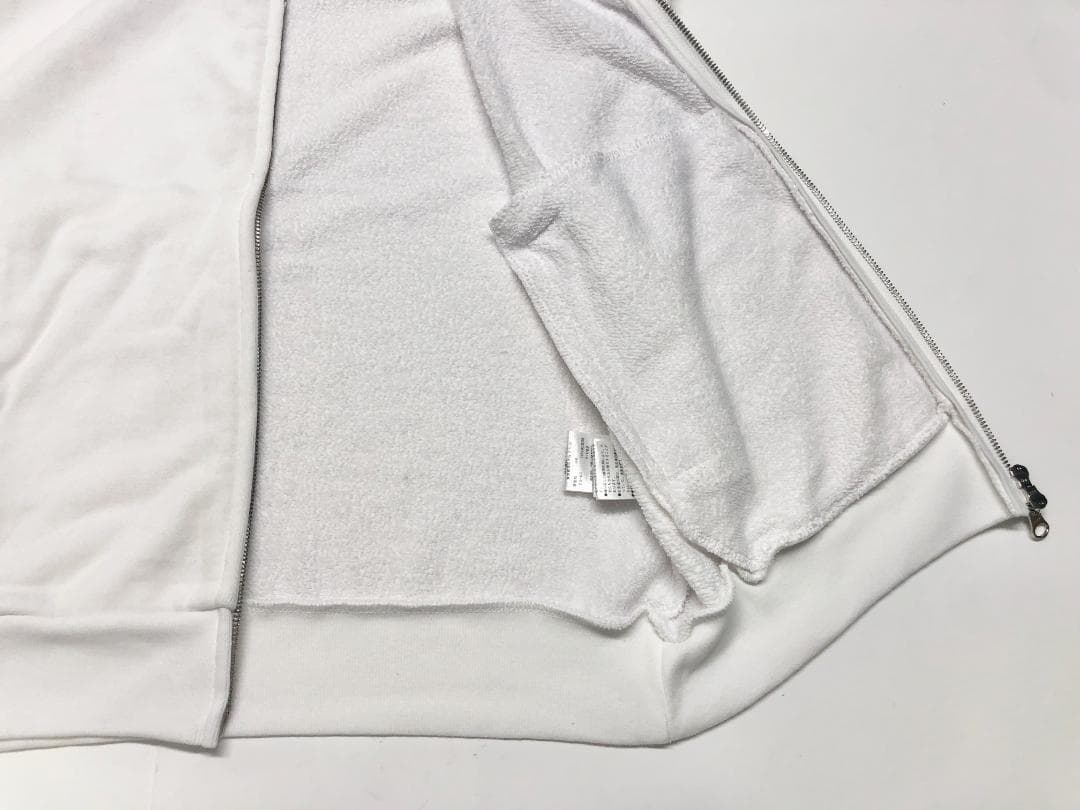 ○★新品未使用　PEARLY GATES　裏毛フルジップパーカー　4　ホワイト