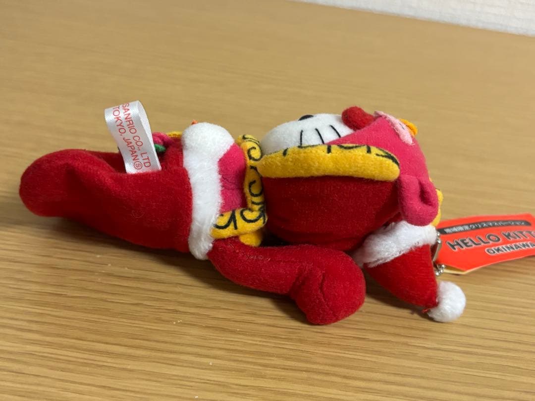 ハローキティ 地域限定 クリスマス マスコット キーホルダー 沖縄 シーサー