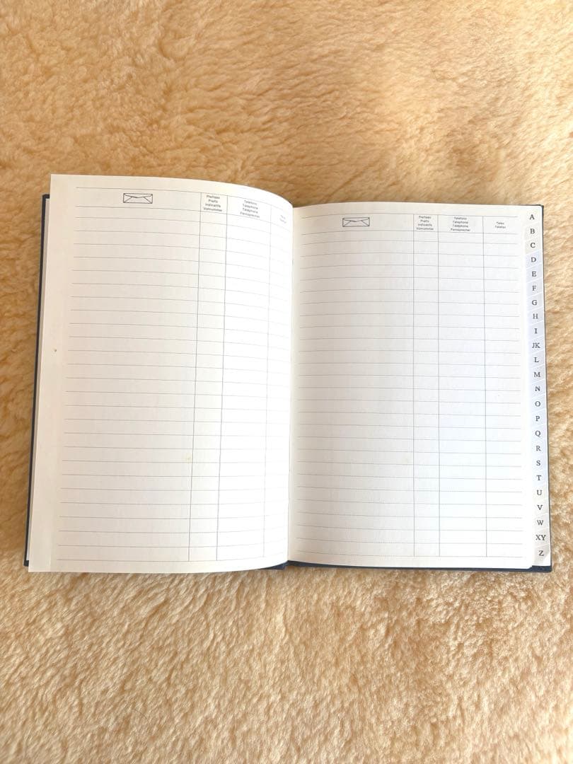 【イタリア老舗】スターリングシルバー925装飾 アドレス帳 未使用 本物刻印あり