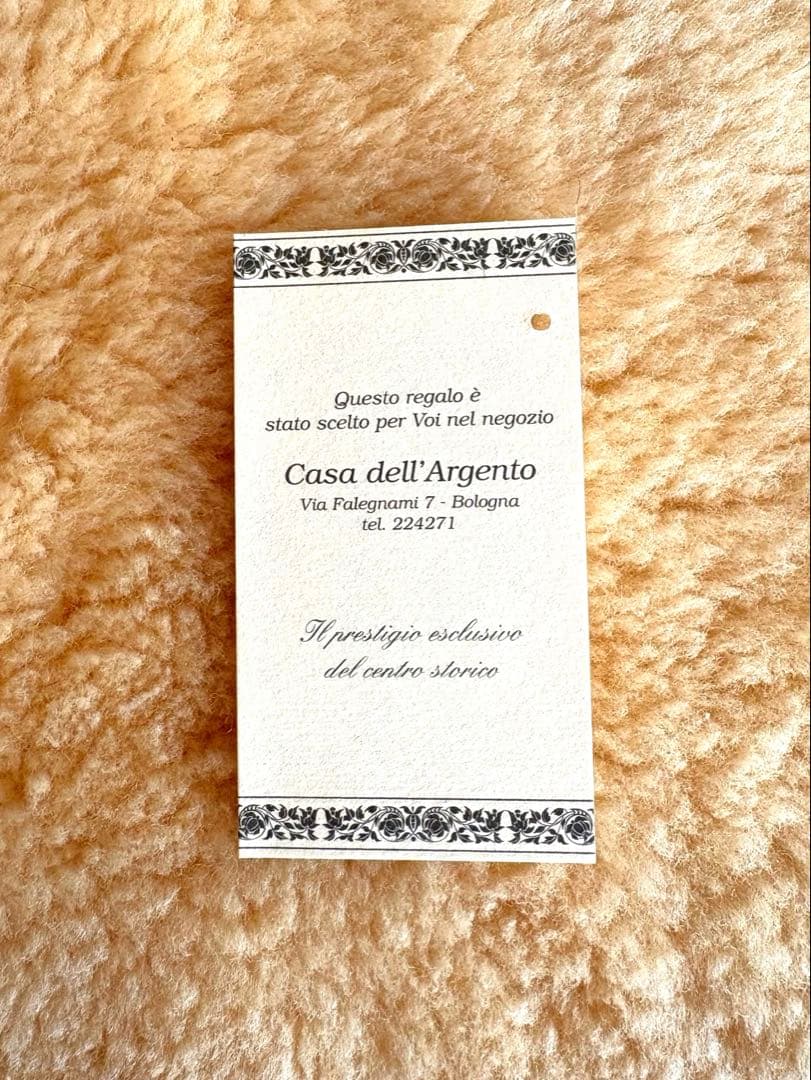 【イタリア老舗】スターリングシルバー925装飾 アドレス帳 未使用 本物刻印あり