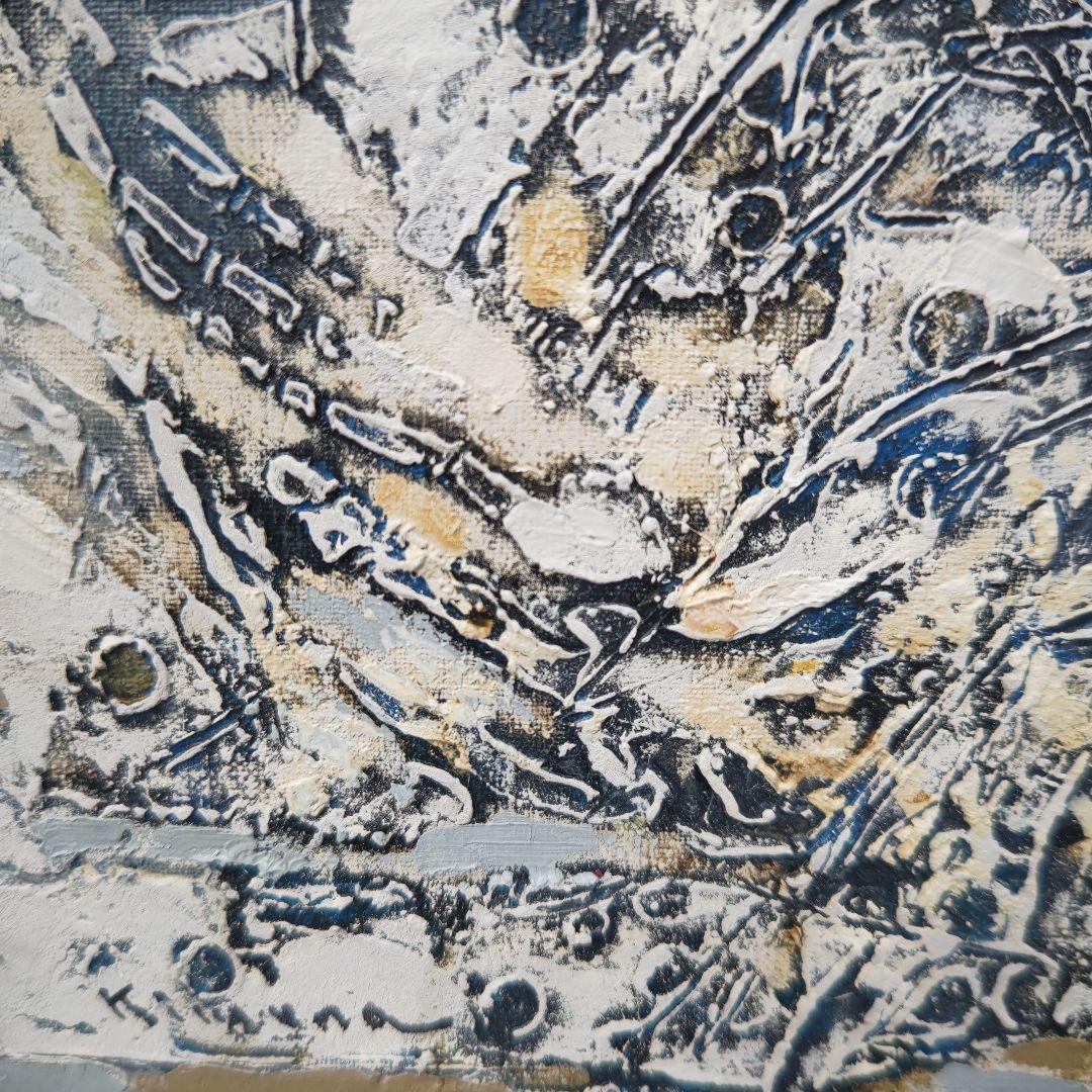 木村二朗「無題」８号油彩、堅牢封蝋的マチエル